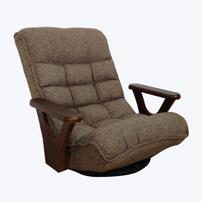 Fauteuil inclinable pliant et pivotant avec accoudoirs 177-F