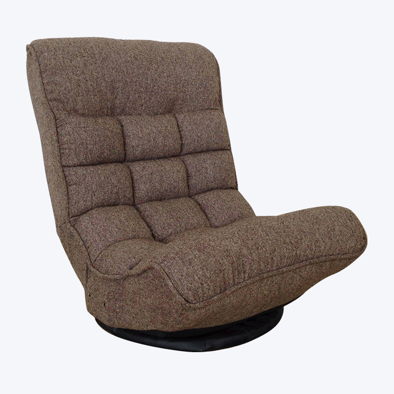 Fauteuil inclinable pliant et rotatif en tissu classique177