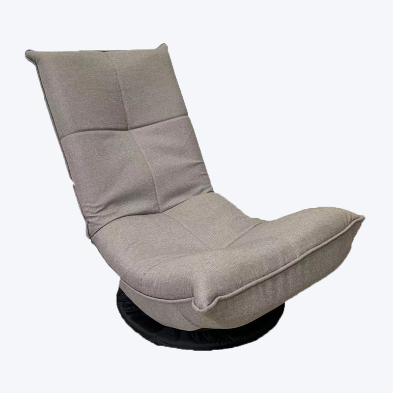 Fauteuil inclinable pivotant en tissu gris clair 730-S2