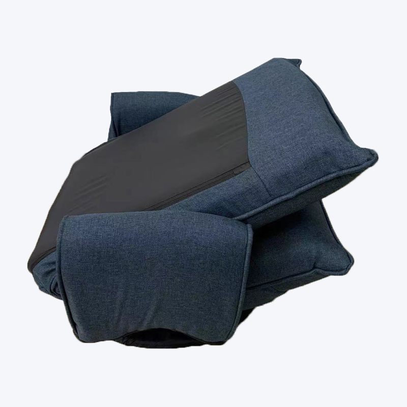 Fauteuil inclinable pliant et pivotant en tissu bleu foncé avec accoudoirs 730-S2-F