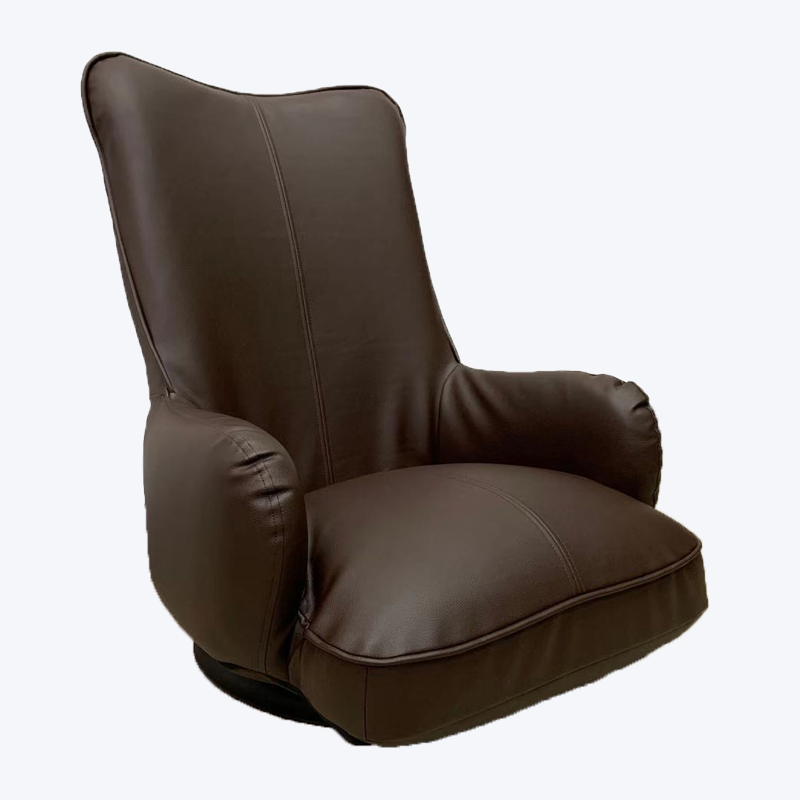 Fauteuil inclinable rotatif pliable en cuir 766