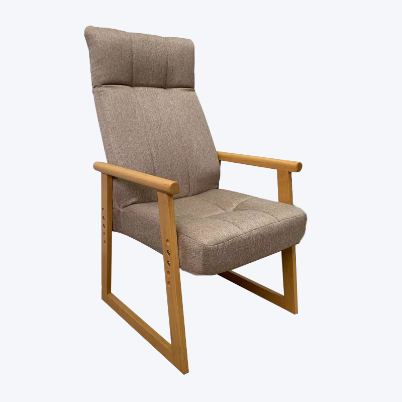 Fauteuil inclinable pliable en bois avec repose-tête 772