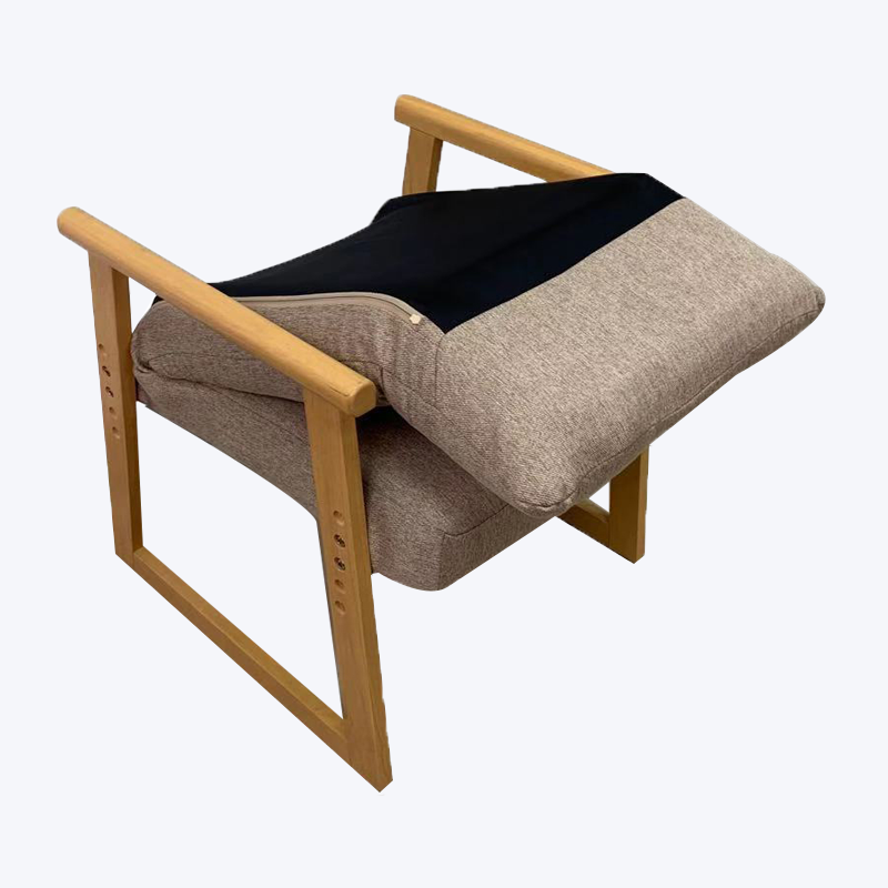 Fauteuil inclinable pliable en bois avec repose-tête 772