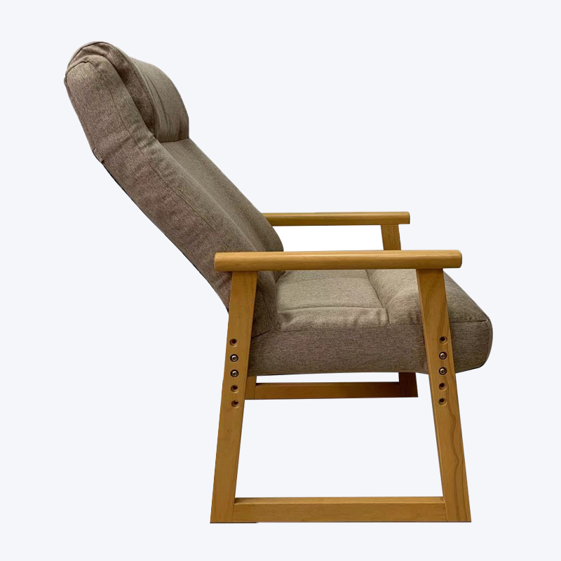 Fauteuil inclinable pliable en bois avec repose-tête 772