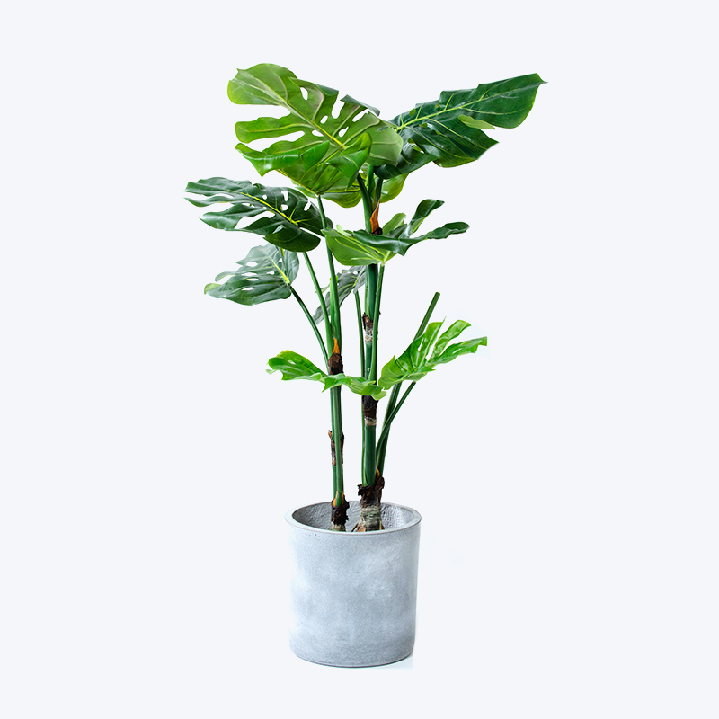 Faux plante verte et pot Monstera-s